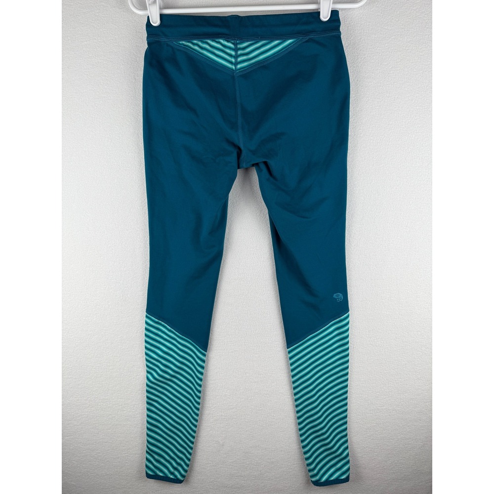 Mountain Hardwear Butterlicious Stripe Tights Womens Small Blue Athleisure